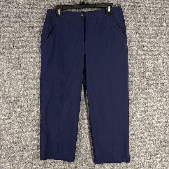Chicos Pants Womens Small ‎ Weekends Crop Dress Slacks Trousers Business Career - Picture 1 of 8